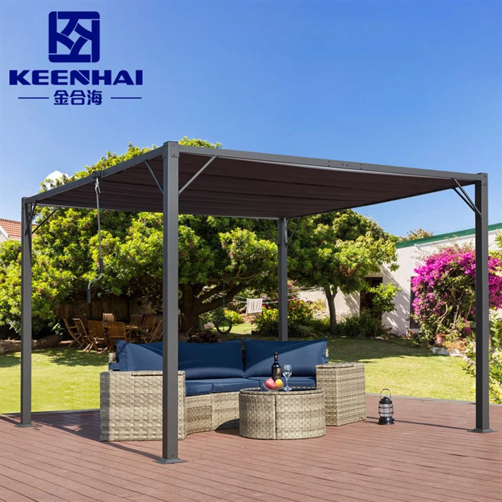 Aluminium pergola med sider